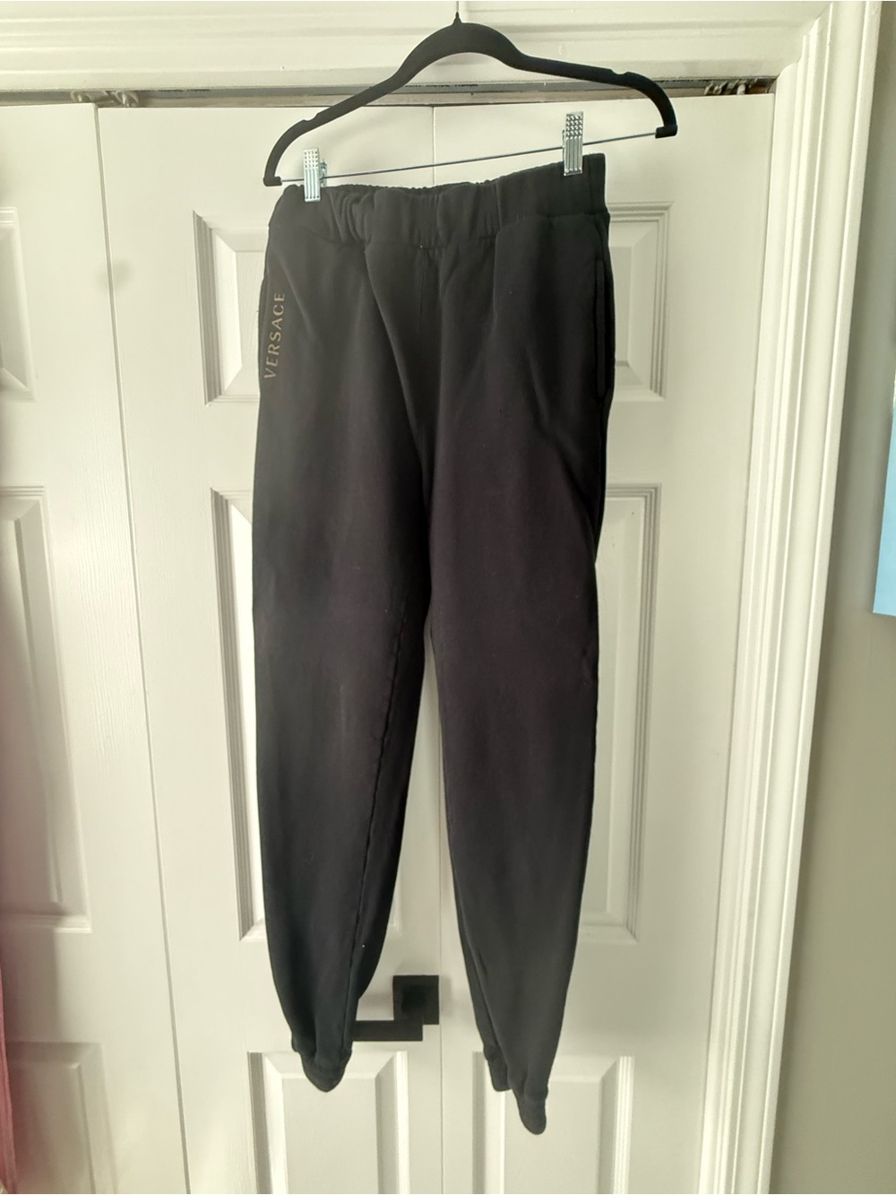 Versace Black Tapered Jogger Sweatpants